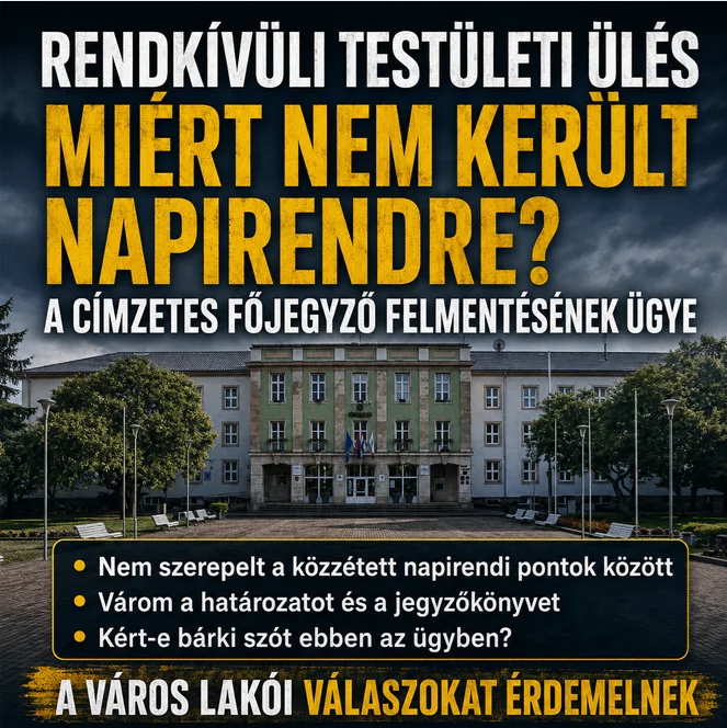 📌 RENDKÍVÜLI TESTÜLETI ÜLÉS VOLT – DE EGY FONTOS ÜGY ISMÉT KIMARADT