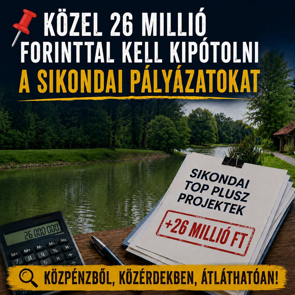📌 Közel 26 millió forintnyi további önkormányzati forrás biztosításáról dönthet a testület a sikondai projektekhez.. A sikondai TOP Plusz projektek megvalósításához a…