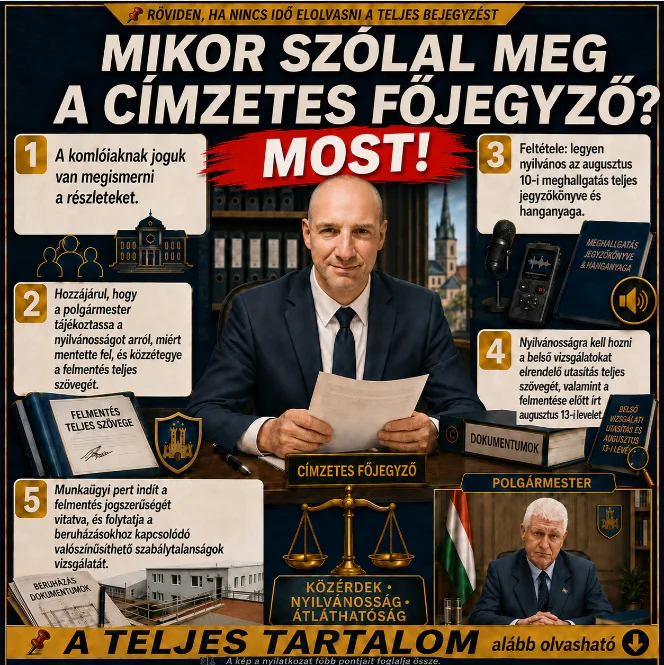 📌 MIKOR NYILATKOZIK A FELMENTÉSÉRŐL - DR. VASKÓ ERNŐ CÍMZETES FŐJEGYZŐ, KOMLÓ FELMENTETT JEGYZŐJE? MOST!. 📌 RÖVIDEN, HA NINCS IDŐD ELOLVASNI A TELJES BEJEGYZÉST: Dr.