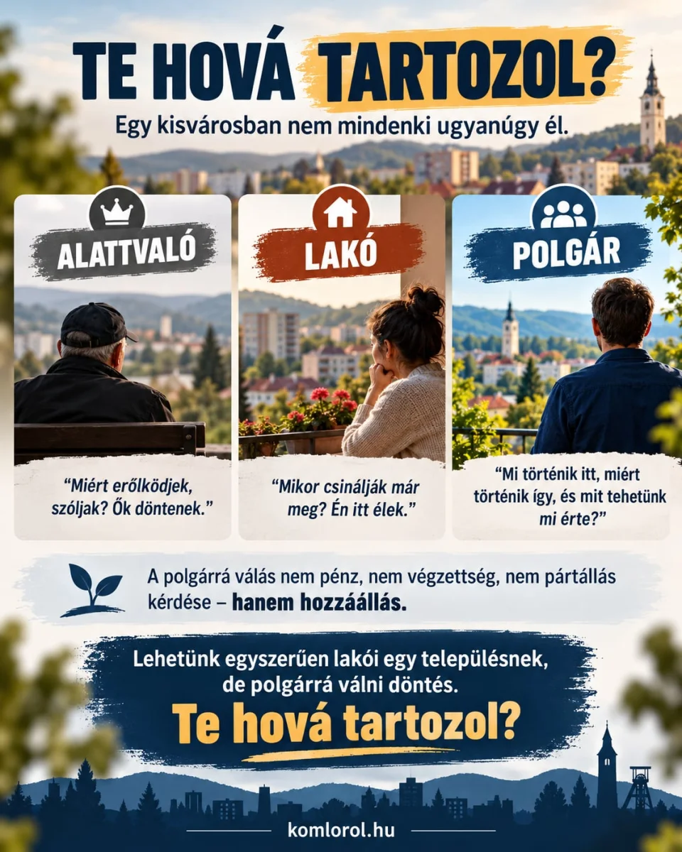 TE HOVÁ TARTOZOL?. Egy kisvárosban nem mindenki ugyanúgy él.