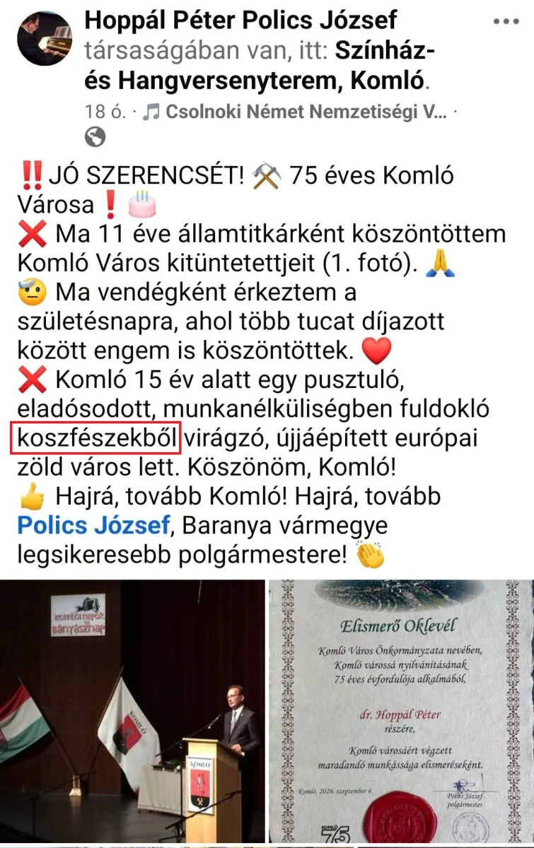 🎉 75 ÉVES KOMLÓ – TISZTELET A MÚLTNAK ÉS AZ ALKOTÓ MUNKÁNAK ⛏️