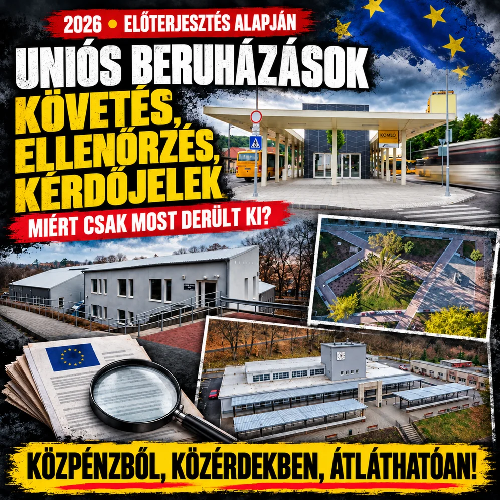 📄 UNIÓS BERUHÁZÁSOK: INTÉZKEDÉSI TERV KERÜLT A TESTÜLET ELÉ – DE HOGYAN MŰKÖDÖTT AZ ELLENŐRZÉS EDDIG?. A 2026.